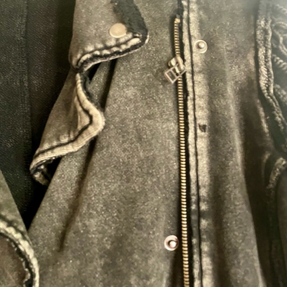 Black FP Distressed Women's Jacket M - Picture 4 of 8